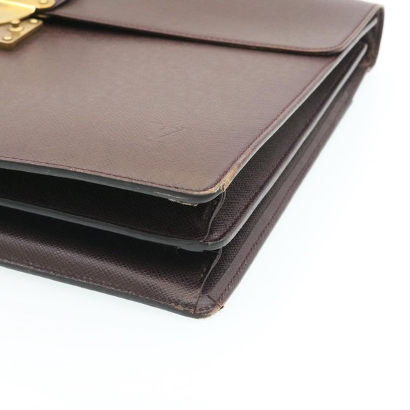 LOUIS VUITTON Taiga Serviette Moskova Business Bag Acajou M30036 LV Auth ar6116 - Picture 9 of 16